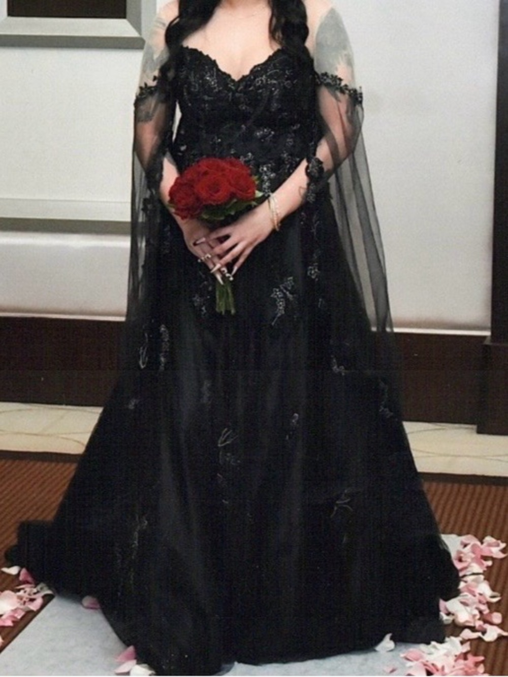 Medieval/Gothic boutique wedding dress by Katrin FAVORS.